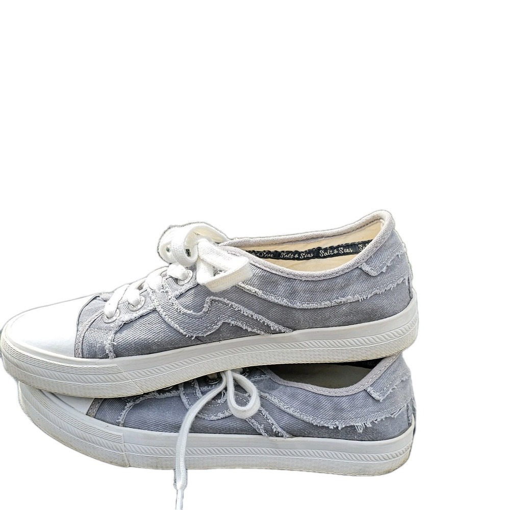 Salt & Seas Salty Washed Canvas Women's Shoes Size 9.5